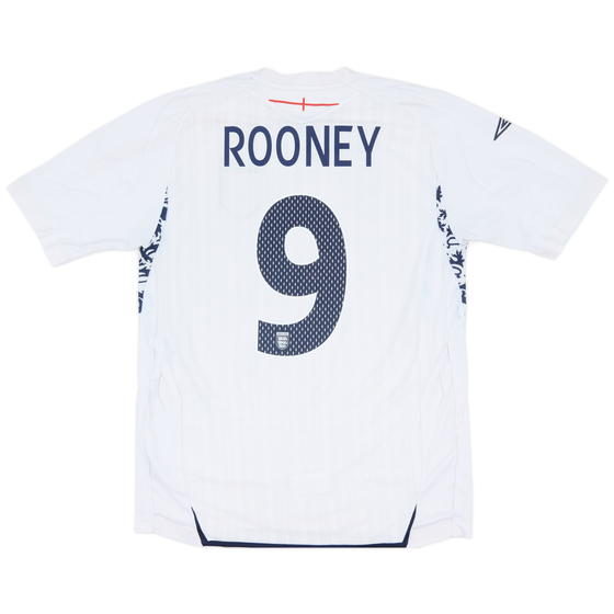 2007-09 England Home Shirt Rooney #9 - 5/10 - (XL)