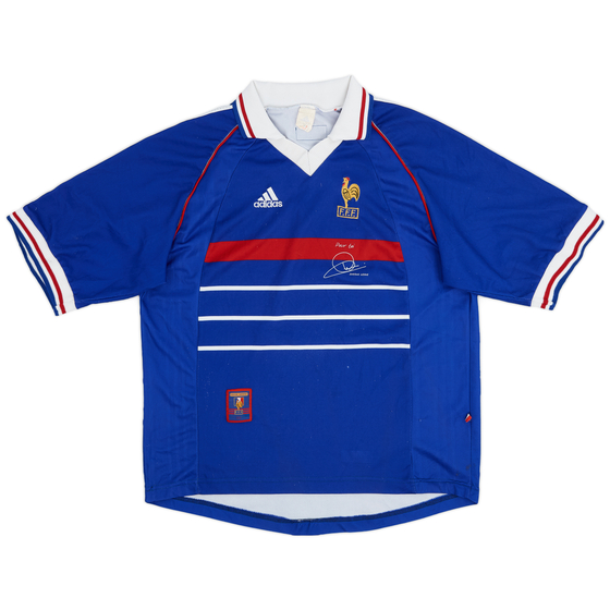 1998-00 France 'Pour Toi Zinedine Zidane' Home Shirt - 6/10 - (XL)
