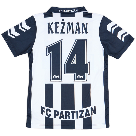 1999-00 FK Partizan Basic Home Shirt Kežman #14 - 9/10 - (M)