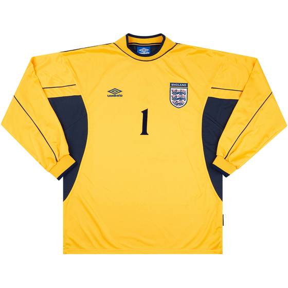 1999-00 England U-18 Match Issue GK Shirt #1 (Evans)