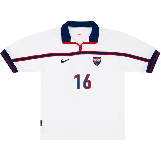 1998 USA Match Worn Home Shirt Kirovski #16 (v Netherlands)