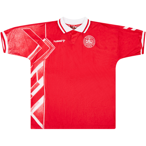 1995 Denmark Match Worn Home Shirt #10 (Wieghorst) v Finland
