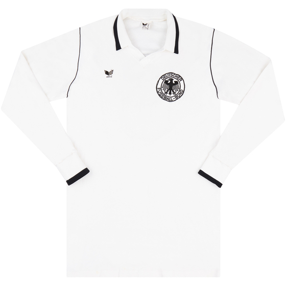 1985 West Germany U-21 Match Worn Home L/S Shirt #6 (v Sweden)