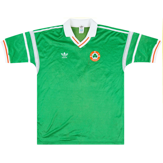 1988 Ireland Match Issue European Championship Home Shirt #2 (Morris)