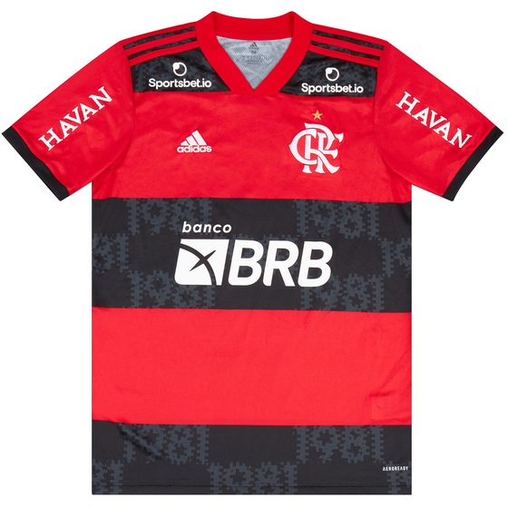 2021 Flamengo Match Issue Home Shirt Andreas #18