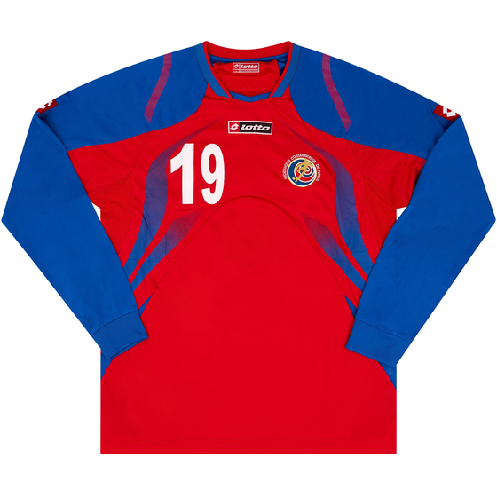 2008-10 Costa Rica Match Issue Home L/S Shirt #19