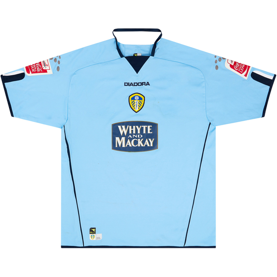 2004-05 Leeds United Match Issue Signed Away Shirt Einarsson #16