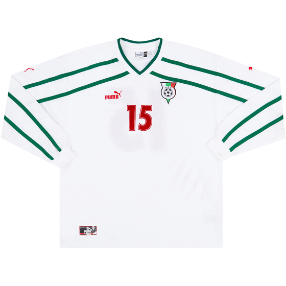 2000 Bulgaria Match Worn Home L/S Shirt #15 (Pažin) v Denmark