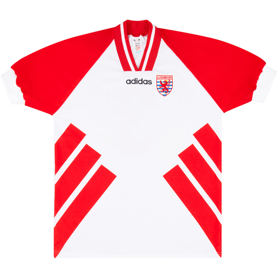1994 Luxembourg Match Worn Home Shirt #3 (Strasser) v Netherlands