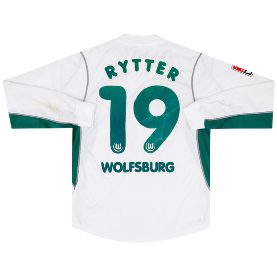 2002-03 Wolfsburg Match Worn Home L/S Shirt Rytter #19 (v Bochum)