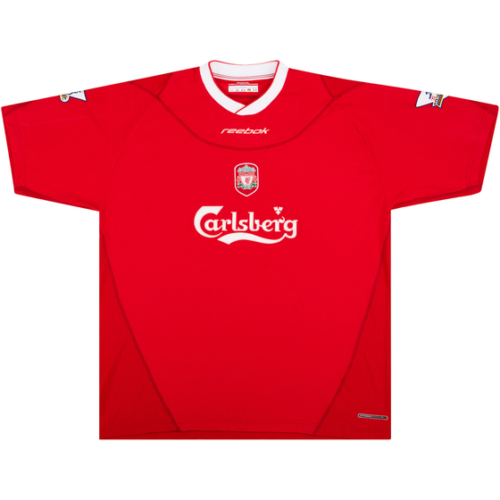 2003-04 Liverpool Match Issue Home Shirt Heskey #8
