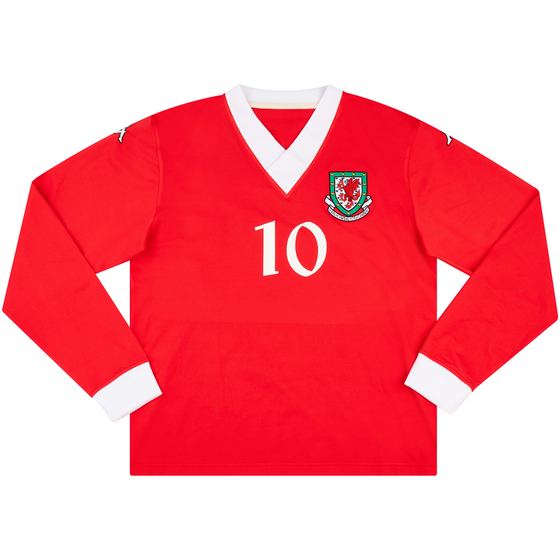 2006-07 Wales Match Issue Home L/S Shirt #10