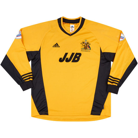 2001-02 Wigan Match Issue Away L/S Shirt McGibbon #4