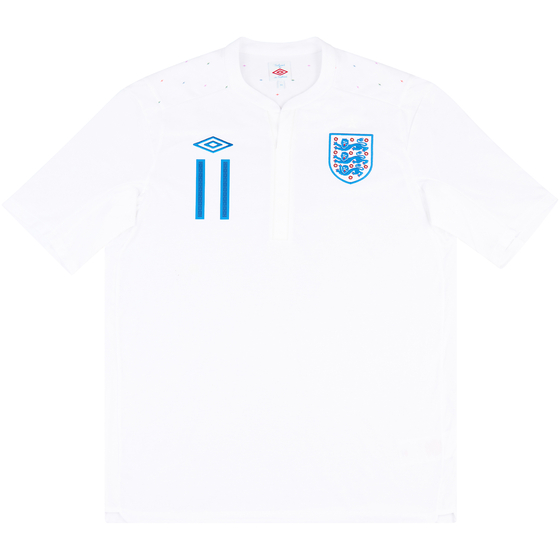 2010 England U-19 Match Issue Home Shirt #11 (Ince)
