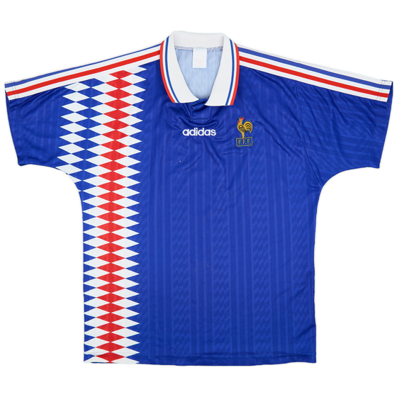 1994-96 France Home Shirt - 5/10 - (L)