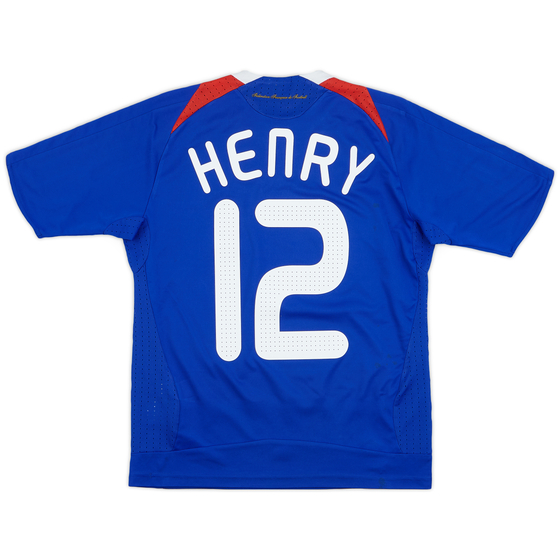 2007-08 France Home Shirt Henry #12 - 8/10 - (L.Boys)
