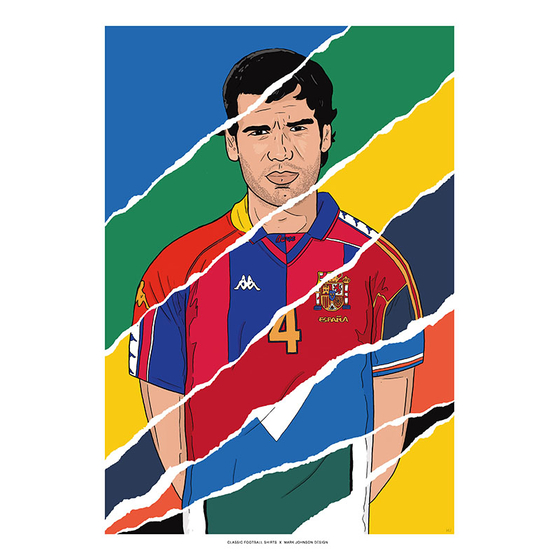 1988-2006 Pep Guardiola Career In Shirts A3 Print/Poster