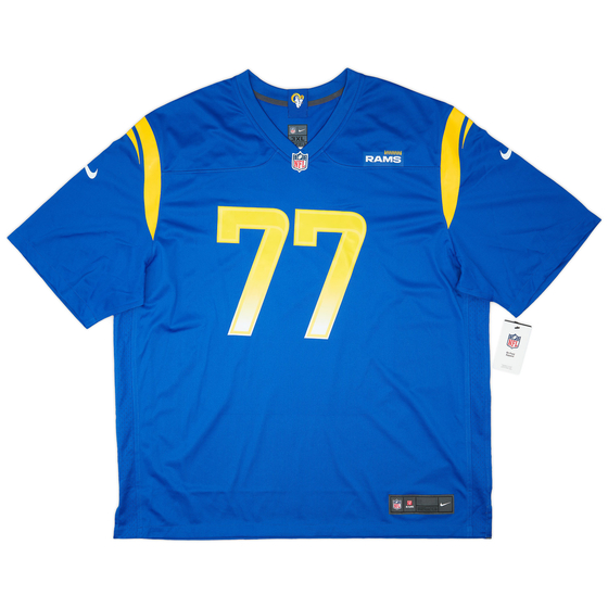 2020-21 LA Rams Whitworth #77 Nike Game Home Jersey (3XL)