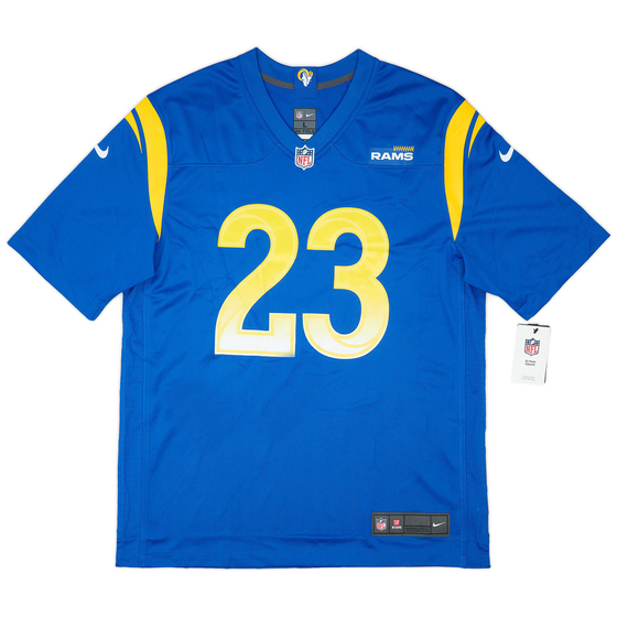 2020-21 LA Rams Akers #23 Nike Game Home Jersey (L)