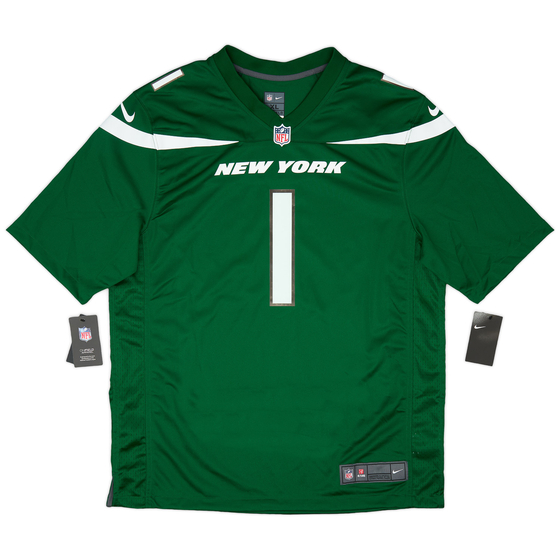 2022-23 New York Jets Gardner #1 Nike Game Home Jersey (XL)