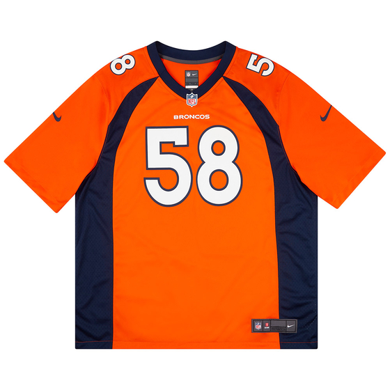 2013-18 Denver Broncos Miller #58 Nike Game Home Jersey (Excellent) XXL