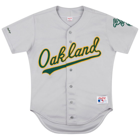 1990-91 Oakland Athletics Authentic Rawlings Away Jersey (Excellent) L