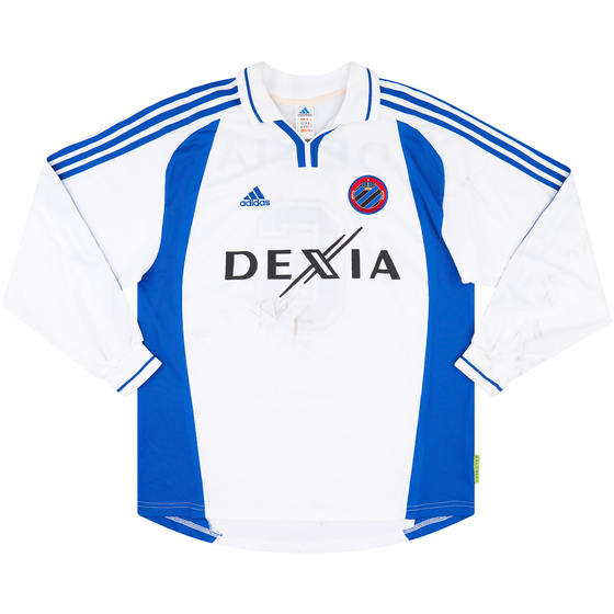2000-01 Club Brugge Match Issue Away L/S Shirt #6