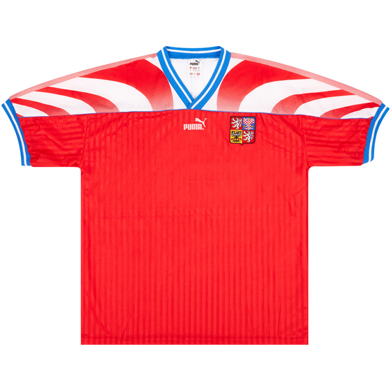 1995-96 Czech Republic Match Issue Home Shirt #8