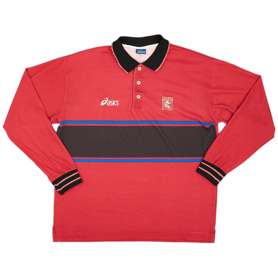 1996-97 Salernitana Asics Polo L/S Shirt - 8/10 - (XL)