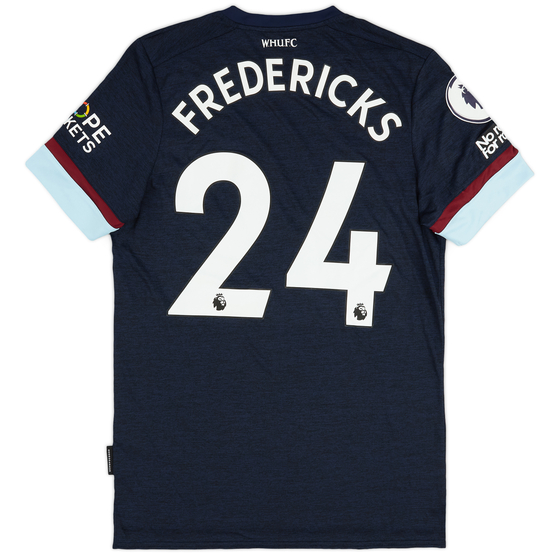 2021-22 West Ham Match Issue Third Shirt Fredericks #24