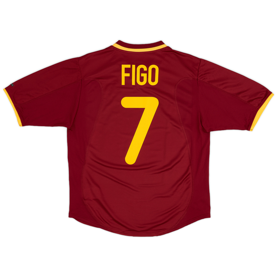 2000-02 Portugal Home Shirt Figo #7 - 8/10 - (S)