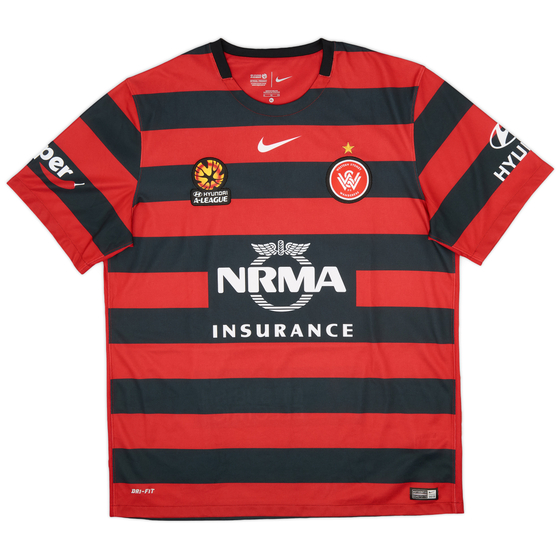 2015-16 Western Sydney Wanderers Home Shirt - 9/10 - (XL)