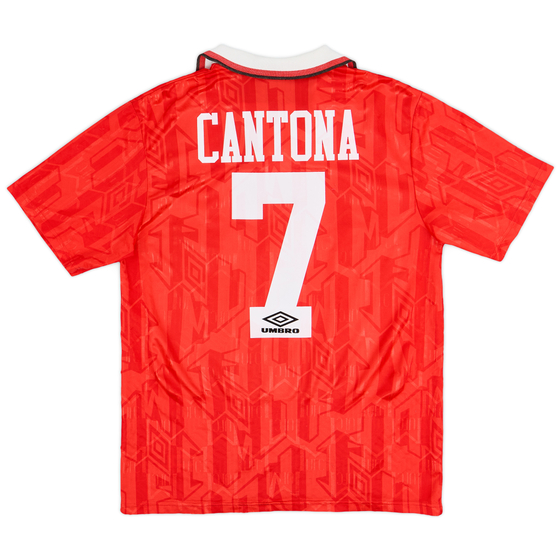 1992-94 Manchester United Home Shirt Cantona #7 - 7/10 - (M)