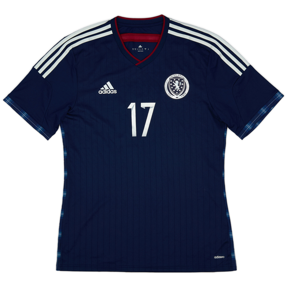 2014-15 Scotland Player Issue Home Shirt #17 - 9/10 - (M)