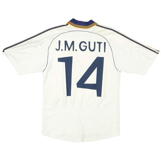 1998-00 Real Madrid Home Shirt J.M.Guti #14 - 4/10 - (M)