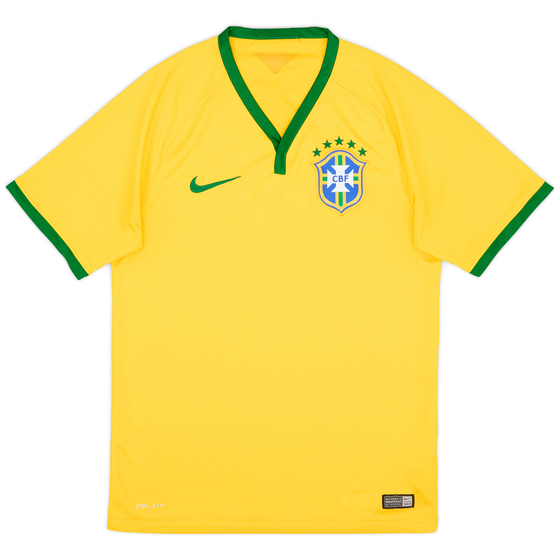 2014-15 Brazil Home Shirt - 8/10 - (S)