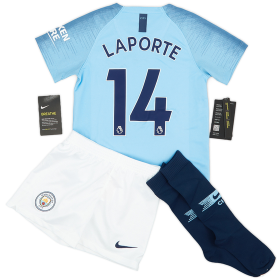2018-19 Manchester City Home Kit Laporte #14 (3-4 years)