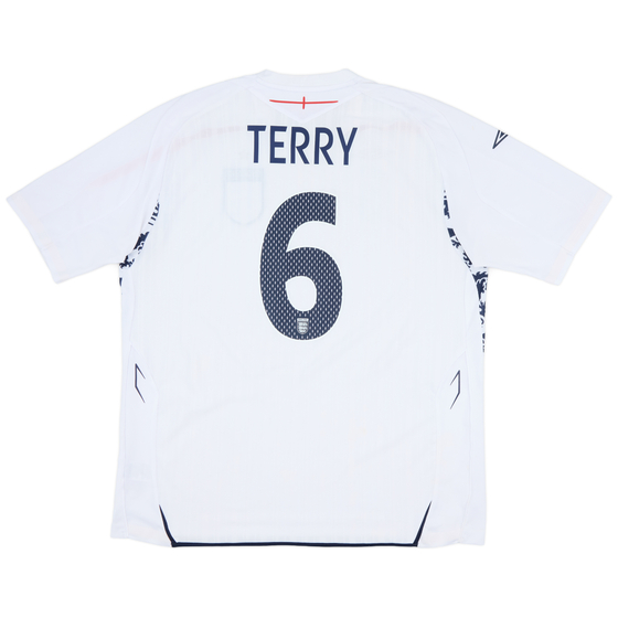 2007-09 England Home Shirt Terry #6 - 4/10 - (XXL)