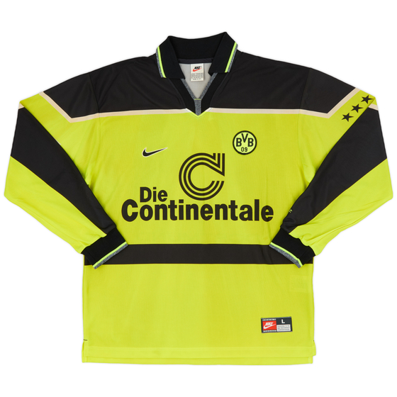 1997-98 Borussia Dortmund Home L/S Shirt - 7/10 - (L)