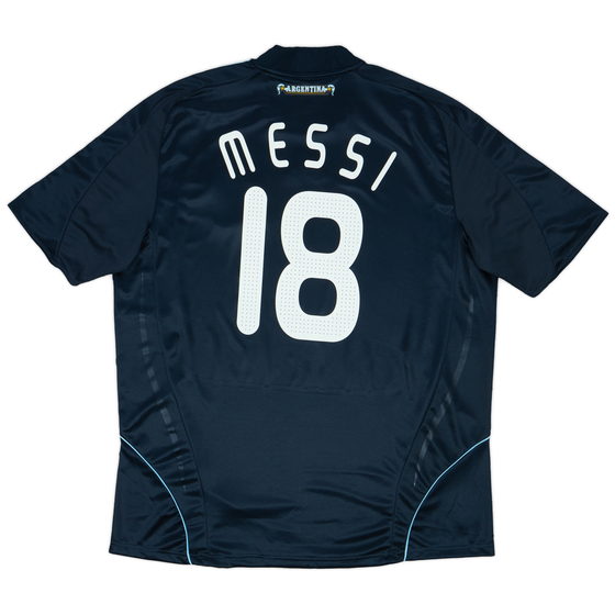 2007-09 Argentina Away Shirt Messi #18 - 7/10 - (XXL)