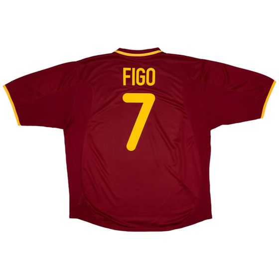 2000-02 Portugal Home Shirt Figo #7 - 9/10 - (XL)