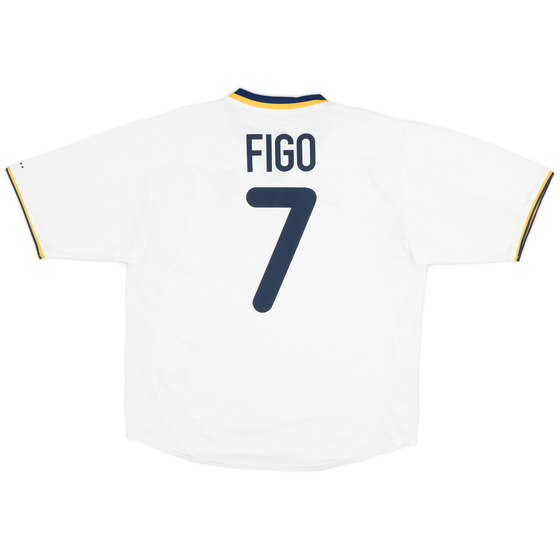 2000-02 Portugal Away Shirt Figo #7 - 8/10 - (L)