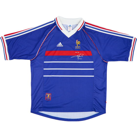 1998-00 France 'Pour Toi Fabian Barthez' Home Shirt - 8/10 - (XL)
