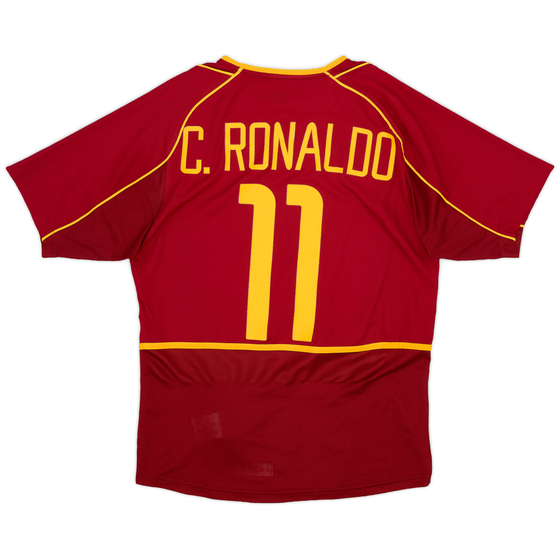 2002-04 Portugal Home Shirt C.Ronaldo #11 - 9/10 - (S)