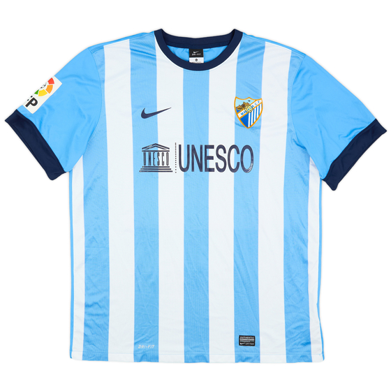 2013-14 Malaga Home Shirt - 7/10 - (XL)