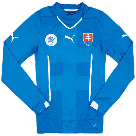 2014-16 Slovakia Authentic (ACTV Fit) Away L/S Shirt - 9/10 - (L)