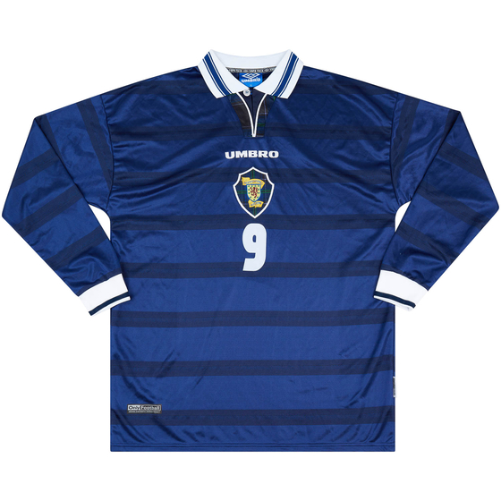 1998-00 Scotland Match Issue Home L/S Shirt #9