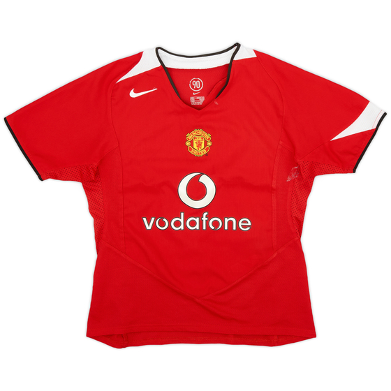 2004-06 Manchester United Home Shirt - 7/10 - (Women's S)