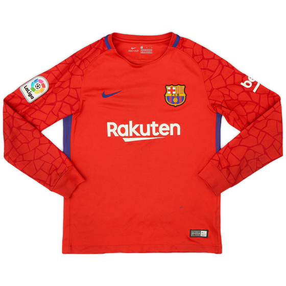 2017-18 Barcelona GK Shirt - 5/10 - (M.Boys)