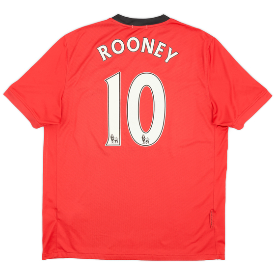 2009-10 Manchester United Home Shirt Rooney #10 - 8/10 - (L)